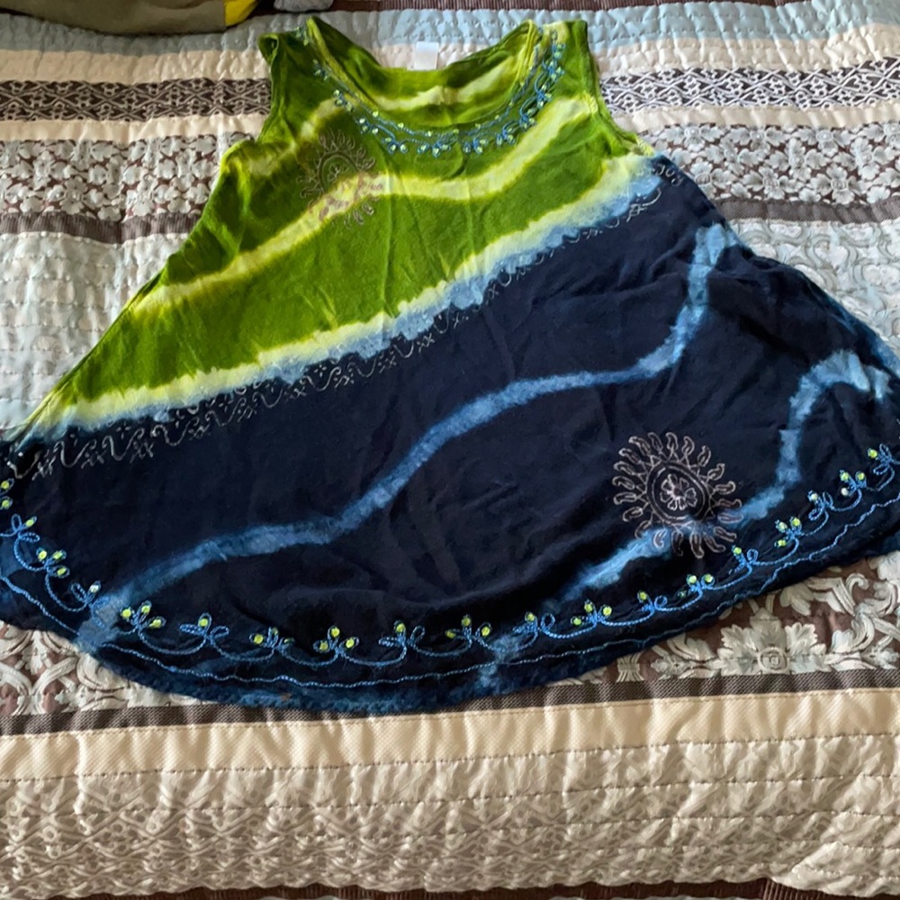Brightly colored tank